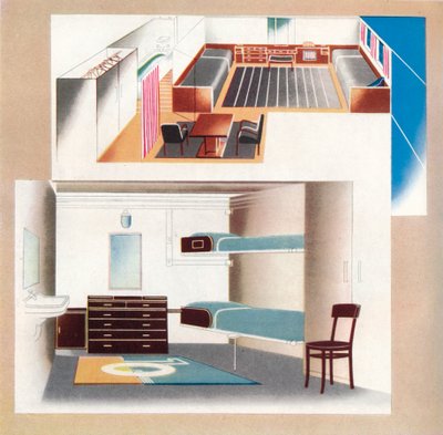 Le nouveau paquebot Orient contribue à une nouvelle norme de décoration, 1935 - Unbekannt