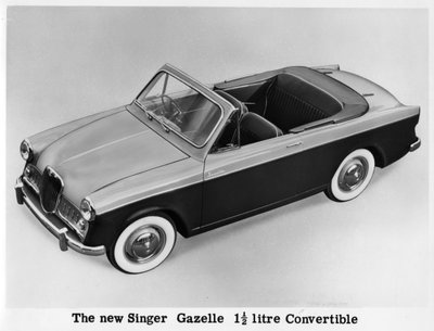 La nouvelle Singer Gazelle 1.5 litre cabriolet, vers 1956-1958 - Unbekannt