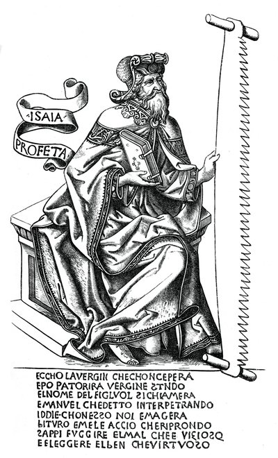 Le prophète Isaïe avec l