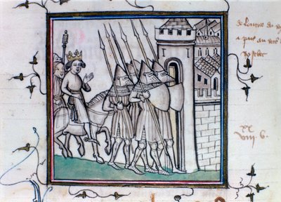 Le retour de Charles VI de France après la bataille de Roosebeke, 1382, 14ème-15ème siècle - Unbekannt