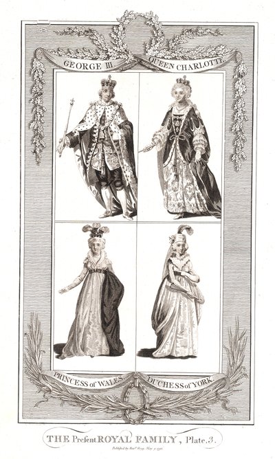 La famille royale actuelle publiée le 9 mai 1795 par Alexander Hogg - Unbekannt