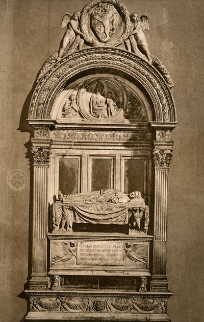 Tombe de Leonardo Bruni vers 1369-1444, Basilique Santa Croce, Florence, 1882 - Unbekannt