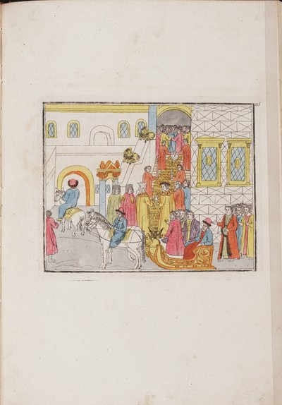 La cérémonie de mariage du Tsar Mikhail Feodorovich et Yevdokiya Lukyanovna, 1810 - Unbekannt