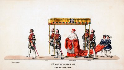 Costumes de théâtre pour la pièce de Shakespeare, Henry VIII, 19ème siècle - Unbekannt