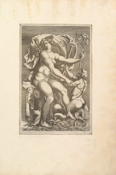 Thétis assise avec un triton - Unbekannt