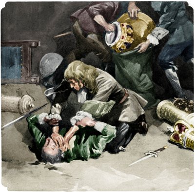 Thomas Blood tentant de voler les joyaux de la couronne de la Tour de Londres en 1671, 1937 - Unbekannt