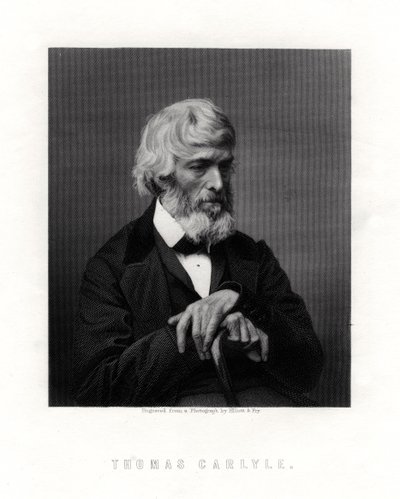 Thomas Carlyle, essayiste, satiriste et historien écossais, milieu-fin du 19ème siècle - Unbekannt