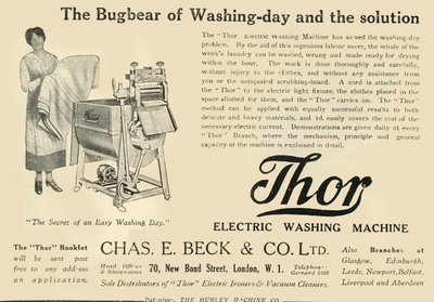 Thor : Machine à laver électrique - Chas E. Beck & Co. Ltd, 1920 - Unbekannt