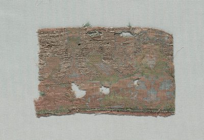 Trois fragments de soie gothique italienne, 1350-1399 - Unbekannt