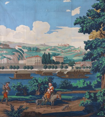 Trois panneaux joints : Les vues de Lyon, France, Première édition - Unbekannt