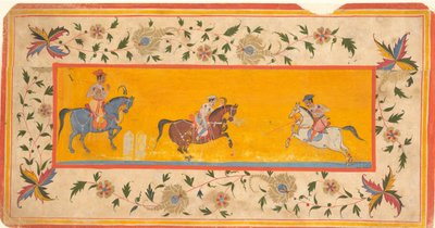 Trois joueurs de polo, début XVIIe siècle - Unbekannt