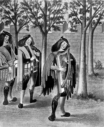 Trois ménestrels, vers 1480, 1910 - Unbekannt
