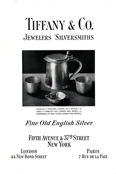 Publicité Tiffany & Co., 1937 - Unbekannt