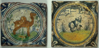 Carreaux décorés avec des images d