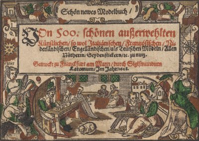 Page de titre de Schön newes Modelbuch Page 1r, 1608 - Unbekannt