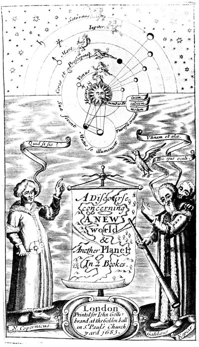 Page de titre de A Discourse Concerning a New World & Another Planet par John Wilkins, 1683 - Unbekannt