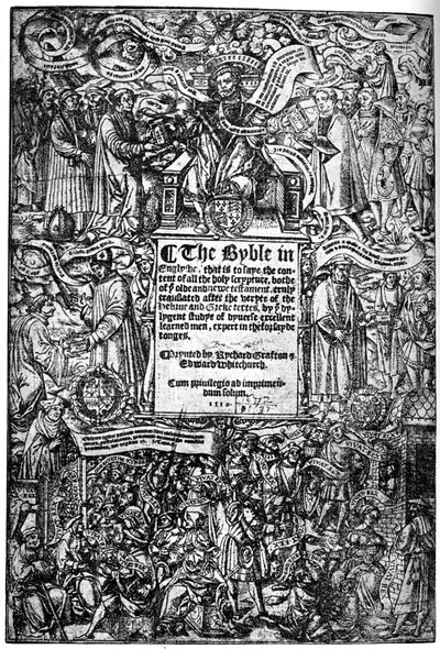 Page de titre de la Grande Bible - Unbekannt