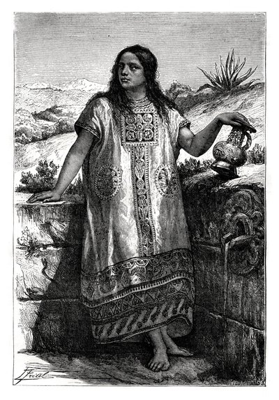 Fille toltèque, Mexique, 19ème siècle - Unbekannt