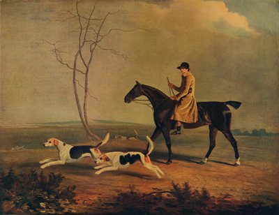 Tom Oldaker, chasseur des Berkley Hounds, sur Pickle, avec les chiens, 1800, 1929 - Unbekannt