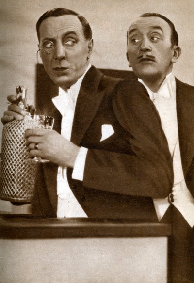 Tom Walls et Ralph Lynn, acteurs anglais, 1933 - Unbekannt