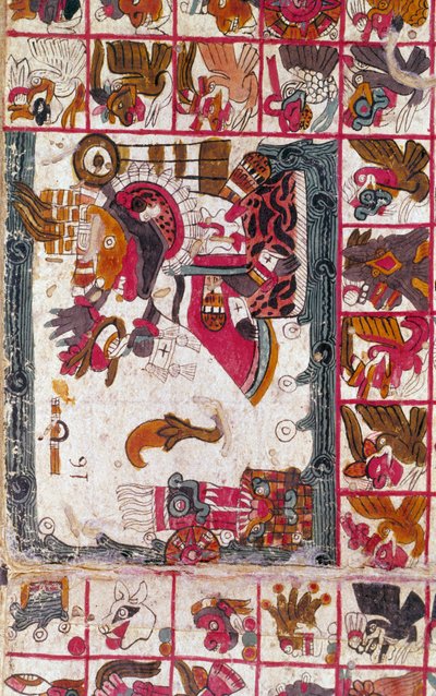 Tonalamatl Aubin, Folio 16, 15ème siècle - Unbekannt