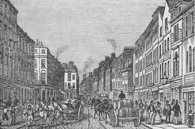 Tooley Street dans la première moitié du XIXe siècle, vers 1840, 1912 - Unbekannt