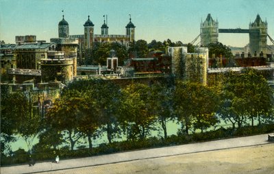 Tower Bridge et la Tour de Londres, vers 1910 - Unbekannt