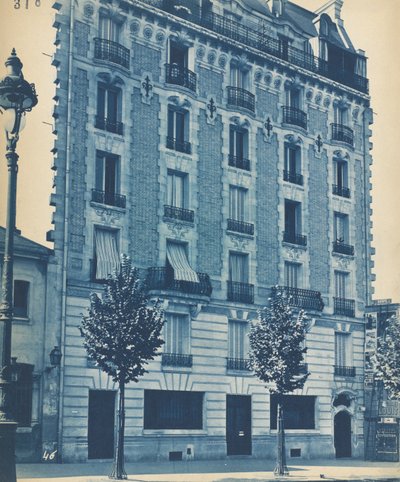 Façade de maison de ville, vers 1900 - Unbekannt