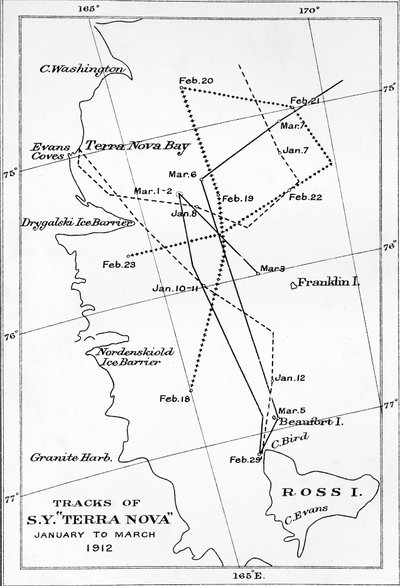 Traces du S.Y. Terra Nova - Janvier à mars 1912, 1913 - Unbekannt