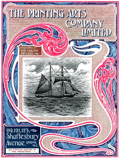 Publicité commerciale pour The Printing Arts Company Limited, Londres, 1902-1903 - Unbekannt