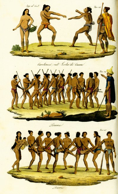 Danses traditionnelles des îles Carolines, Micronésie - Unbekannt