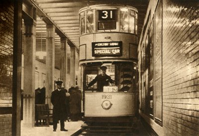 Tramway dans le métro Kingsway, Londres, 1931, 1933 - Unbekannt