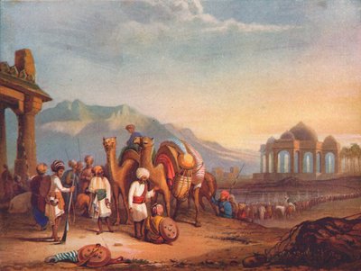 Voyageurs avec escorte dans l