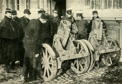 Mortiers de tranchée capturés aux Allemands, Première Guerre mondiale, 1914, vers 1920 - Unbekannt