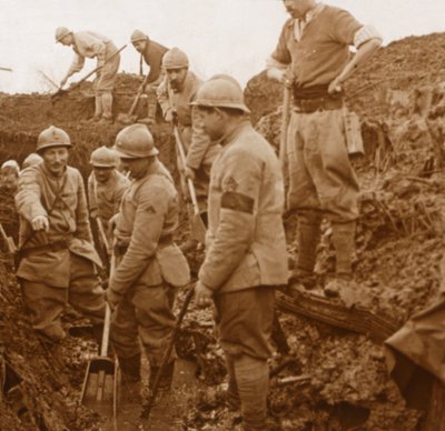 Tranchées, Quennevières, nord de la France, vers 1914-1918 - Unbekannt