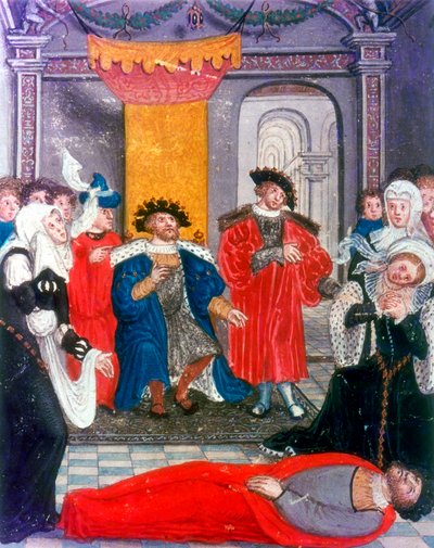 Guerre de Troie : Le roi Priam de Troie pleurant sur le corps de son fils Hector - Unbekannt