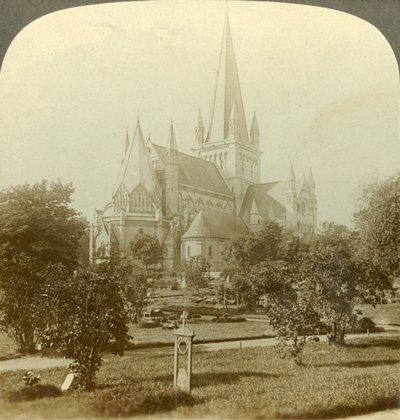 Cathédrale de Trondhjem, dont les traditions remontent à huit siècles, Norvège, vers 1905 - Unbekannt