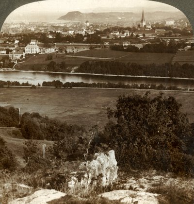 Trondhjem, ses maisons, entrepôts et cathédrale, entre la rivière Nid et le fjord, Norvège, 1905 - Unbekannt