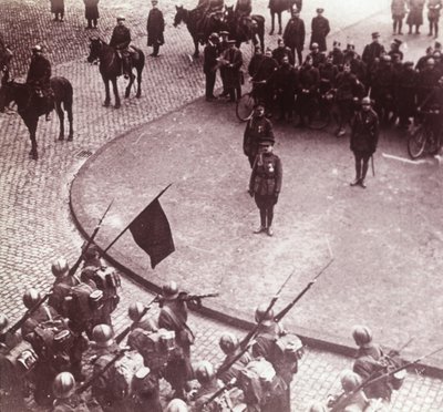 Troupes en marche, Aix-la-Chapelle, Allemagne, c1914-c1918 - Unbekannt