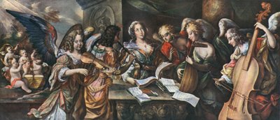 Trompettes, timbale, violon, chalemie, luth et viole de gambe, 1948 - Unbekannt