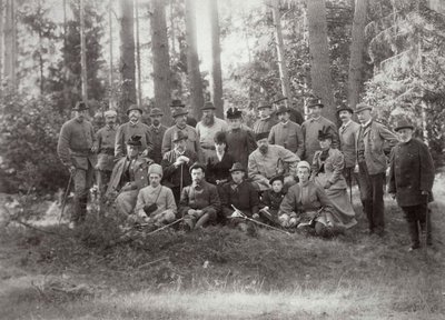 Tsar Alexandre III avec famille et amis lors d