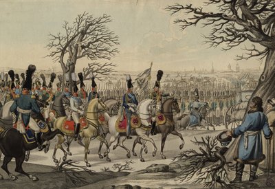 Tsar Alexandre Ier et le roi Frédéric-Guillaume III devant les troupes - Unbekannt