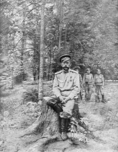 Tsar Nicolas II en exil, Tobolsk, Sibérie, 13 août 1917 - Unbekannt