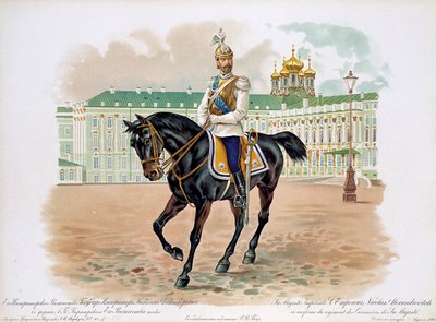 Tsar Nicolas II de Russie en uniforme du régiment des cuirassiers de Sa Majesté, 1896 - Unbekannt
