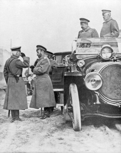 Le Tsar Nicolas II visitant le front russe, mai 1915 - Unbekannt