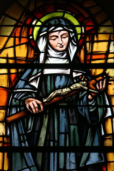 Vitrail de la cathédrale de Tunis : Santa Rita, Tunis, Tunisie - Unbekannt