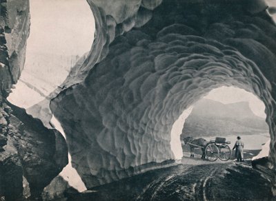 Tunnel à travers la neige, Hauklid Pass, 1914 - Unbekannt