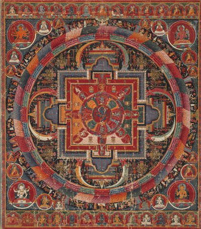 Mandala de Nairatma à vingt-trois divinités, vers 1375 - Unbekannt