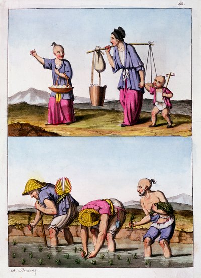 Deux scènes chinoises, vers 1830 - Unbekannt