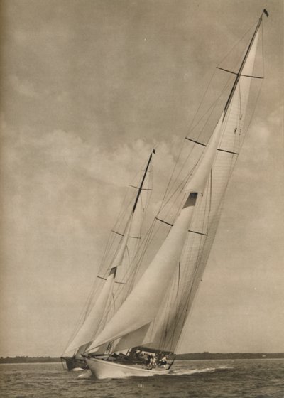 Deux yachts célèbres dans une course excitante, 1936 - Unbekannt
